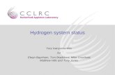 Hydrogen system status Yury Ivanyushenkov for Elwyn Baynham, Tom Bradshaw, Mike Courthold, Matthew Hills and Tony Jones.