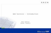 Web Services – Introduction Jens Greive Ayman Tarakji.