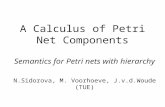 A Calculus of Petri Net Components Semantics for Petri nets with hierarchy N.Sidorova, M. Voorhoeve, J.v.d.Woude (TUE)