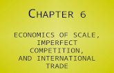 C HAPTER 6 ECONOMICS OF SCALE, IMPERFECT COMPETITION, AND INTERNATIONAL TRADE.