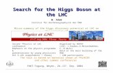 Search for the Higgs Boson at the LHC W. Adam Institut für Hochenergiephysik der ÖAW Micro-summary of the Higgs discovery potential at LHC on the occasion.