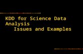 KDD for Science Data Analysis Issues and Examples.