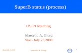 SLac July 25,2008 Marcello A. Giorgi 1 SuperB status (process) US PI Meeting Marcello A. Giorgi Slac- July 25,2008.