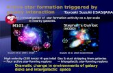 Dramatic change in environments of galaxy disks and intergalactic space Suzuki et al. (2007,2010a) M101 銀河 Suzuki et al. (2010b) M101 Stephan’s Quintet.