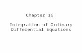 Chapter 16 Integration of Ordinary Differential Equations.