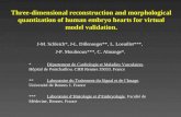Three-dimensional reconstruction and morphological quantization of human embryo hearts for virtual model validation. *Département de Cardiologie et Maladies.