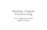 Analog Signal Processing Via Operational Amplifiers.