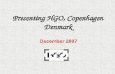 Presenting HGO, Copenhagen Denmark December 2007.