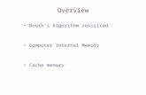 Overview Booth’s Algorithm revisited Computer Internal Memory Cache memory.