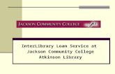 InterLibrary Loan Service at Jackson Community College Atkinson Library.