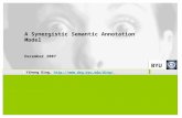BYU A Synergistic Semantic Annotation Model December 2007 Yihong Ding,