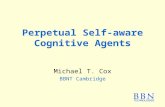 Perpetual Self-aware Cognitive Agents Michael T. Cox BBNT Cambridge.