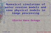 Numerical simulation of water erosion models and some physical models in image processing Gloria Haro Ortega December 2003 Universitat Pompeu Fabra.