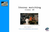 Stereo matching Class 10 Read Chapter 7  Tsukuba dataset.