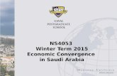 NS4053 Winter Term 2015 Economic Convergence in Saudi Arabia.