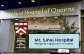 Mt. Sinai Hospital Hospital Expansion Problem STRATEGIC RESOURCE ALLOCATION and PLANNING MGMT E-5050.