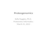 Proteogenomics Kelly Ruggles, Ph.D. Proteomics Informatics March 31, 2015.