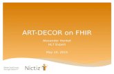 ART-DECOR on FHIR Alexander Henket HL7 Expert May 10, 2015.