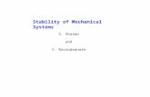 Stability of Mechanical Systems S. Sharma and V. Ravindranath.