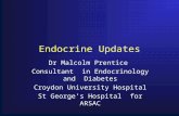 Endocrine Updates Dr Malcolm Prentice Consultant in Endocrinology and Diabetes Croydon University Hospital St George’s Hospital for ARSAC.
