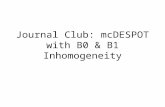Journal Club: mcDESPOT with B0 & B1 Inhomogeneity.