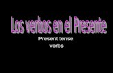 Present tense verbs. What is a verb? A verb is a word that shows action or existence.