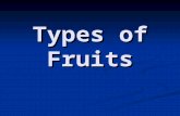 Types of Fruits. Indehiscent Fruits Dry fruits which do not split along definite lines to release seeds at maturity. Dry fruits which do not split along