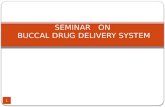 SEMINAR SEMINAR ON BUCCAL DRUG DELIVERY SYSTEM 1.