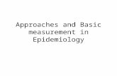Approaches and Basic measurement in Epidemiology.