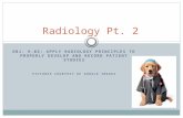 OBJ. 9.02: APPLY RADIOLOGY PRINCIPLES TO PROPERLY DEVELOP AND RECORD PATIENT STUDIES PICTURES COURTESY OF GOOGLE IMAGES Radiology Pt. 2.