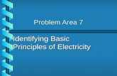 Problem Area 7 Identifying Basic Principles of Electricity.