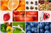 Nutrition and Metabolism. Metabolism Recall: metabolism = all chemical reactions occurring in the body. – Reactants = substances that “enter” a chemical.