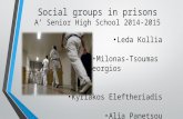 Social groups in prisons A’ Senior High School 2014-2015 Leda Kollia Milonas-Tsoumas Georgios Kyriakos Eleftheriadis Alia Panetsou.