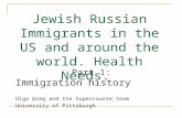Jewish Russian Immigrants in the US and around the world. Health Needs. Part 1: Immigration history Olga Greg and the Supercourse team University of Pittsburgh.