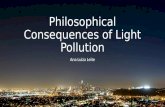 Philosophical Consequences of Light Pollution Ana Luiza Leite.