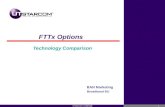 UTStarcom Confidential1 FTTx Options Technology Comparison BAN Marketing Broadband BU.