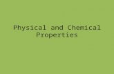Physical and Chemical Properties. Blue Color Physical property.
