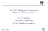 FVTX Wedge Assembly WBS 1.4.1.3.3 to 1.4.1.3.12 David Winter Columbia University FVTX Wedge Manager.