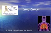 Lung Cancer By Holly Winn and Cathy Mac Donald. Objectives To provide a general overview of lung physiology To explore the types and classifications of.