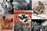 Totalitarianismvs. Older Concepts of Dictatorship -Seek to dominate all-Seek limited, typically political aspects of national lifecontrol -Mobilize.