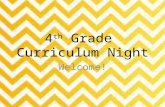 4 th Grade Curriculum Night Welcome!. Who are the 4 th grade teachers? Mrs. Groneck Mrs. McMillan Ms. Scheid Mrs. Staton Ms. Taylor Mrs. Webster.