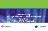 Introducing… TallyGenicom’s New Portable Printer The MTP4 Thermal.