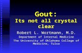 Gout: Its not all crystal clear Robert L. Wortmann, M.D. Department of Internal Medicine The University of Oklahoma College of Medicine, Tulsa.
