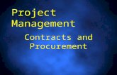 Project Management Contracts and Procurement. Outline 1.Introduction 2.Procurement 3.Requirement Cycle 4.Requisition Cycle 5.Solicitation Cycle 6.Award.