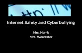 Internet Safety and Cyberbullying Mrs. Harris Mrs. Worcester.