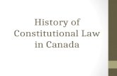 History of Constitutional Law in Canada. Development of Canadian Constitution BNA Act - 1867 (British North American Act) – British Statute Dominion of.