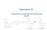 Experiment 20 CHEMOSELECTIVE REDUCTION WITH NaBH 4.