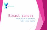 Breast cancer Health education Department Qatar cancer Society.