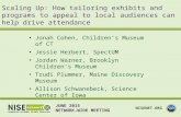 Scaling Up: How tailoring exhibits and programs to appeal to local audiences can help drive attendance Jonah Cohen, Children’s Museum of CT Jessie Herbert,