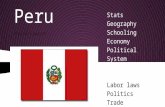 Peru Andrew Schwartz Stats Geography Schooling Economy Political System Consumer spending Labor laws Politics Trade Future.